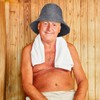 Gatuida 2 Pcs Wool Felt Sauna Hat, Original Wool Sauna
