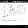 Taylor Forest Mushrooms Indoor Outdoor Dial Thermometer, Wireless Thermometer with