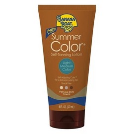 5 Pack Banana Boat Summer Color Self Tanning Lotion Light Medium Color 6Oz Each