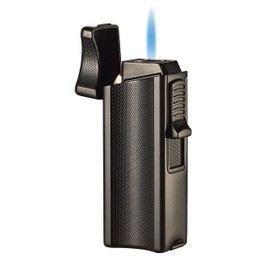 Visol Ridge Single Flame Torch Lighter with Cigar Rest (Shipped Without Butane)