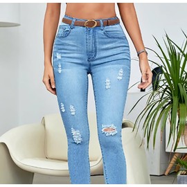 Buywis Women Leather Belt for Jeans Pants Casual Waist Belt with Gold Buckle Fashion Ladies Waist Belt 95cm Brown Suit for waist size 25"-33"