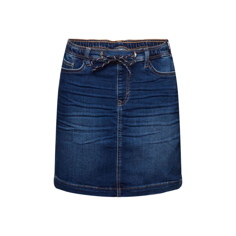 ESPRIT Women's Skirt, 901/Blue Dark Wash