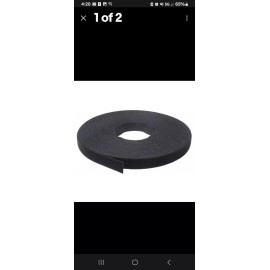Velcro Brand One Wrap Strap 1/2" 7mm Black330 15 Ft