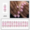 EYZOTSF Press on Nails Square Short Length Acrylic Square Shaped