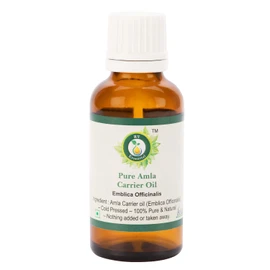 R V Essential Pure Amla Oil 10ml (0.338oz)- Emblica Officinalis (100% Pure and Natural Rare Herb Series)