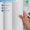 THAIGEE 2-in-1 Waterproof Fabric Shower Curtain or Liner,Linen Textured,Breathable TPU