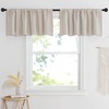 NICETOWN Faux Linen Texture Tie Up Valance Curtain for Kitchen