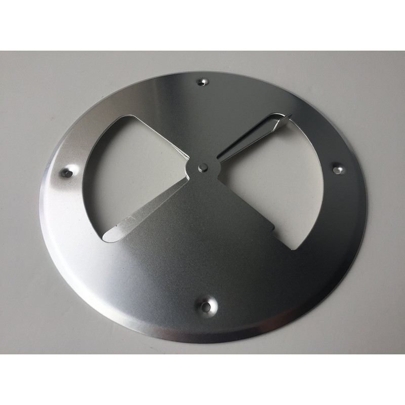 LavaLock® 8" aluminum pinwheel bbq smoker pit intake blade damper