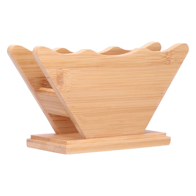 Bamboo Coffee Filter Paper Holder Hand Drip Coffee Filter Paper