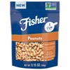 Fisher Peanuts, 5.15 oz Roasted Unsalted Nuts for Cooking, Baking,