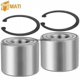 M MATI 2PCS Front Brake Hub Wheel Bearings For Kawasaki Mule 600 610 KAF400 2005-2016