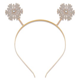 NVENF Christmas Headbands Festive Holiday Hairband for Women Xmas Tree Elk Snowflake Headbands Christmas Party Headwear Gifts