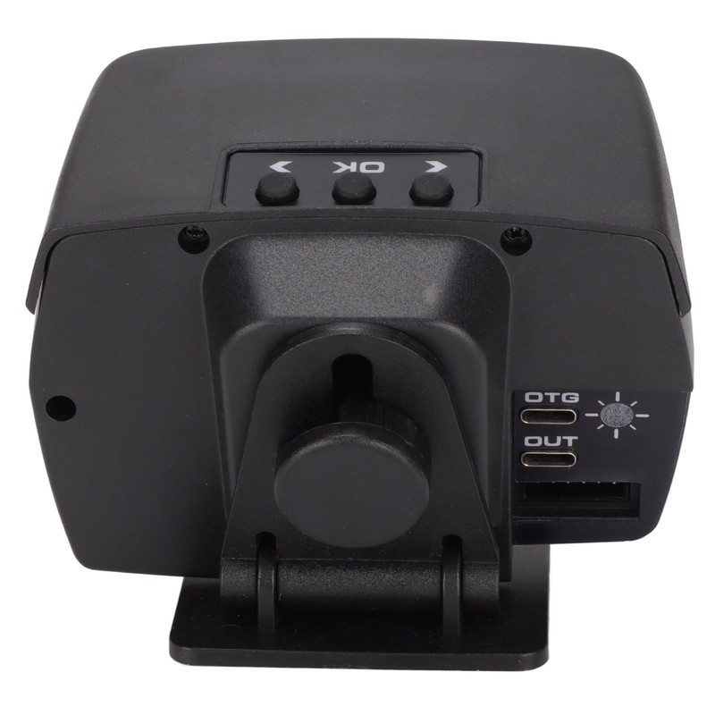 Black Vehicle HUD Display Multifunction OBD HUD Gauge 9 Alarm