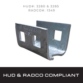 Tie Down – 4‑Pack Double Head Concrete Anchors – Galvanized Steel – Head Only – HUD & RADCO Certified – for Manufactured Housing & Concrete Slab Anchoring
