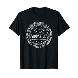 Aquarius Zodiac Shirt- Aquarius Personality Star Sign Tshirt T-Shirt