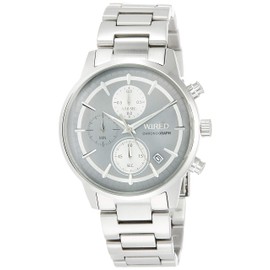 Seiko Watch AGAT431 Men's Wired Chronograph Watch, Gray Dial, Curved Hardlex, Silver, Dial Color - Grey, Grey Dial Curved Hardlex Watch with Chronograph