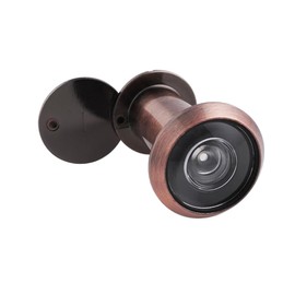 220-Degree Door Viewer Peephole Door Viewer with Rotating Privacy Cover Peep Holes for 35-60mm/1.38-2.36in Door Home Office Hotel Apartment Safety (1PCS, Antique Copper)