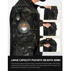 IDOGEAR OUTDOOR Tactical CAMO Shirts 1/4 Zipper Combat Shirts Long