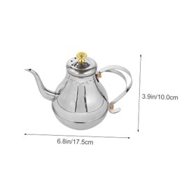 FUNOMOCYA 1Pc Stainless Steel Teakettle with Filter Portable Household Kettle for Induction Cookers for Tea and Coffee Brewing for Home and Office Use