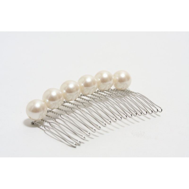 Hasegawa Pearl Comb Party Hair Ornament, Made in Japan, k-48