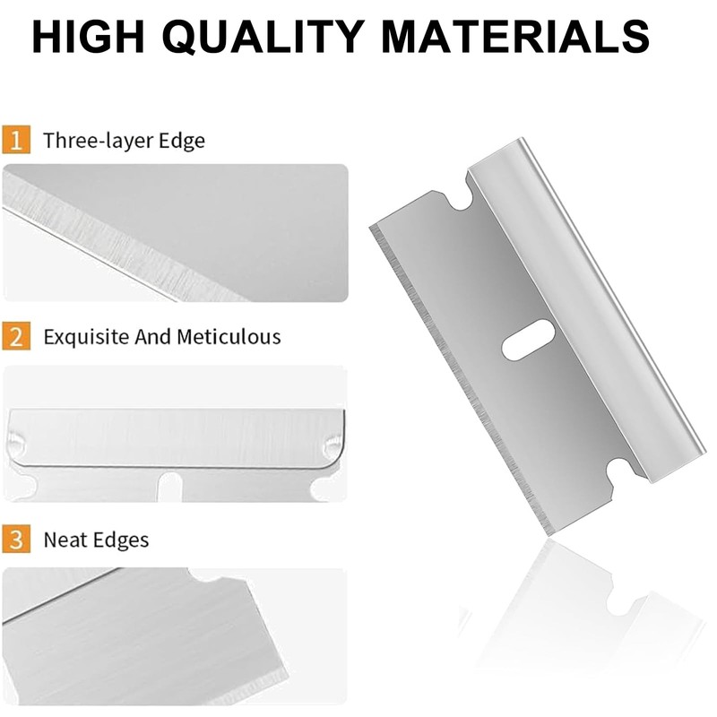 Pack of 100 Ceramic Hob Scraper Blades, Scraper Blades Ceramic