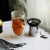BTaT- Double Wall Glass Tea Cup With Stainless Steel Infuser,