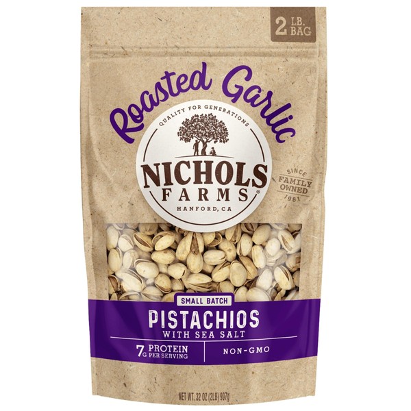 Nichols Farms California Grown Pistachios, InShell, Nutrient Rich Snack Packs,