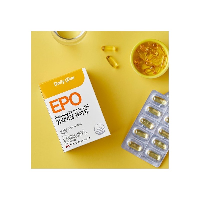 Daily One EPO Evening Primrose Oil Gamma Linolenic Acid Vitamin