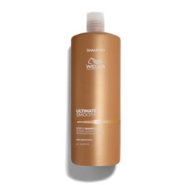 Wella Professionals ULTIMATE SMOOTH Shampoo for Dry, Dull & Frizzy Hair | For Shine & Smoothness | With Squalane & Omega 9 | Color Safe