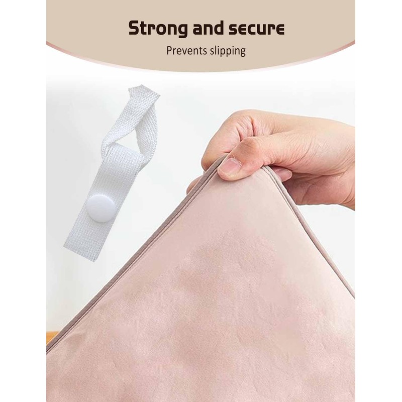 Fizzest Duvet Snaps to Hold Comforter，Duvet Clips Fasteners Inside，Hacks to