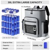 Hulongo Large 52cans Waterproof Insulated Cooler Backpack for Men &