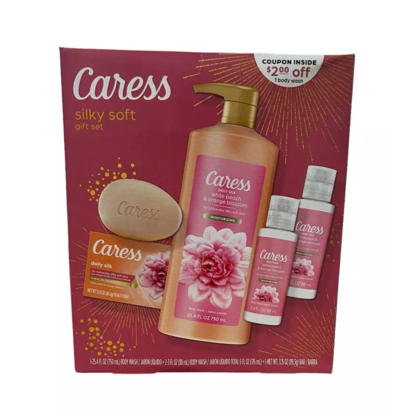 Caress Daily Silk White Peach & Orange Blossom 4 Pc