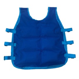 BITUSIC Ice Cooling Vest,Adjustable Cooling Vest with 12 Ice Packs for Men and Women, Portable and Durable Heat Relief Workwear,Lightweight and Portable Cooling Body Vest for Heat Relief, Blue