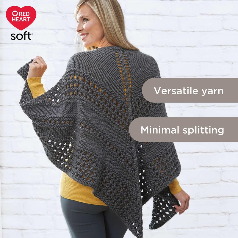 Red Heart Hilo suave, paquete de 3, realmente rojo, 3