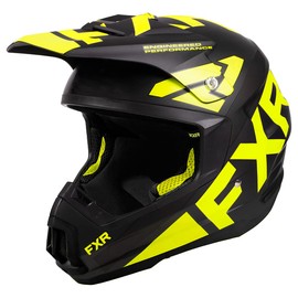 FXR Torque Team Helmet 2025 (Black/Hi-Vis - Large)