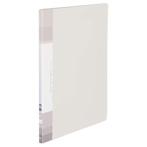 KOKUYO LA-GLB220W File Clear Book, Glassel, Fixed Type, A4, Side, Off White