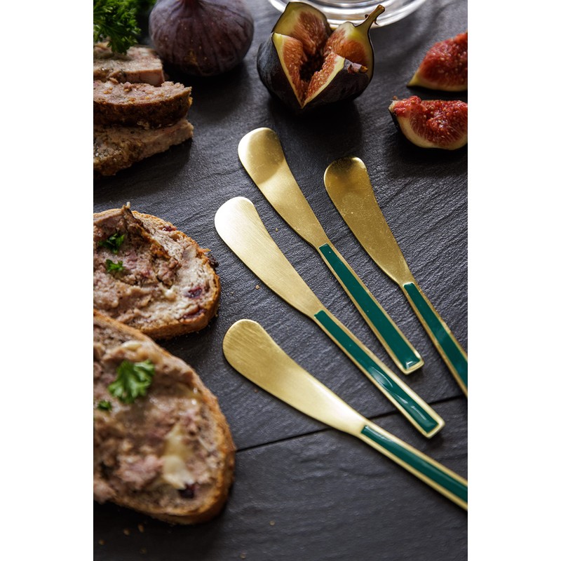 Artesà Butter Spreaders Butter Shaker, Stainless Steel, Gold