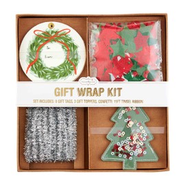 Mud Pie Gift Wrap Kit, Wreath, 5 1/2" x 6"