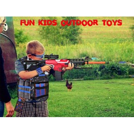 Vioofun Toy Gun for Nref Guns Bullets Automatic Sniper Rifle -3 Modes Toy Foam Blasters with Tactical Vest, Bipod, 2 Clips and 150 Darts, Electric Toys for Adults Boys Age 8-12 Gifts for Birthday Xmas