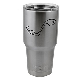 Circuit de Monaco F1 Track Map Vinyl Sticker Decal for Yeti Mug Cup Thermos Pint Glass (4" Wide - Decal ONLY, NO Cup)