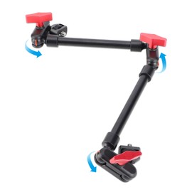 22 Adjustable Magic Arm with Clamp Camera Mount, Articulating Arm Friction Magic Arm Camera Mount Clamp with 1/4in Thread for LED Light Video Rig Tripod Action Camera