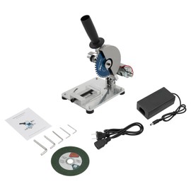 Mini Miter Cut-off Chop Saw, 110V 4" Electric Portable Benchtop Miter Saw 0-45° Adjustable Angle Soft Metal/Wood Cutting Mach Small Hobby Chop Saw w/1.14in Cutting Depth for Copper, Aluminum, Wood