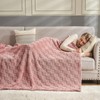 Wajade Fleece Throw Blanket, Fluffy Faux Fur Blanket for Bed