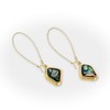 Robert Lee Morris Soho Womens Abalone Molten Dangle Earrings