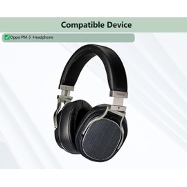 XRHTONG Comfortable Replacement Earpads Compatible with Oppo PM-3 PM3 PM 3 Headphone Ear pads Cushion(Softer Leather/High Density Foam)