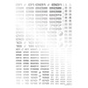 HiQ Parts TR Decal 3 Number Silver 1 Piece Plastic