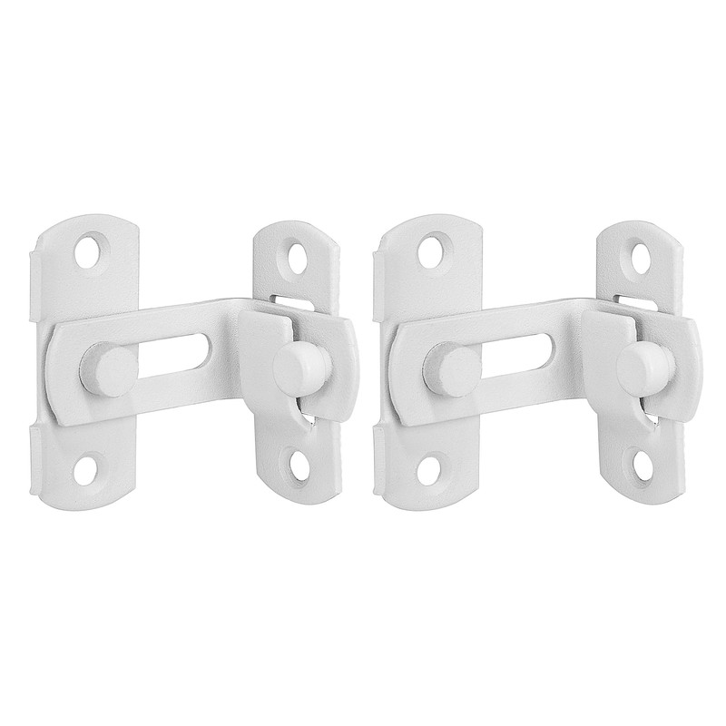 INIRET 2 Packs 90 Degree Matte White Flip Barn Door