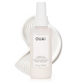 OUAI Acondicionador sin enjuague y protector térmico para el cabello - Prepara el cabello para el peinado o usa como spray desenredante para combatir el encrespamiento y el cabello rebelde - Sin