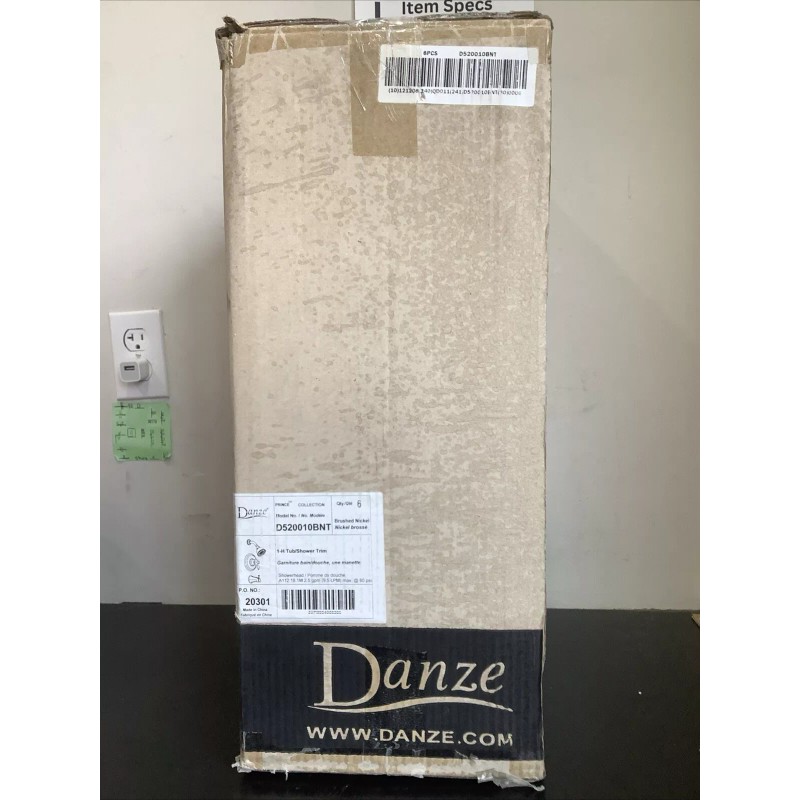 Danze Tub/Shower Set WITH ROUGH IN VALVE Brushed Nickel D520010BNT