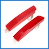 VekAuto 1 Pair Exterior Rear Bumper Side Marker Reflector Red